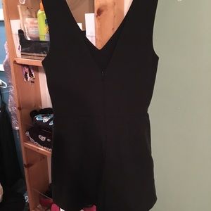 Design Lab Black V-Neck Romper